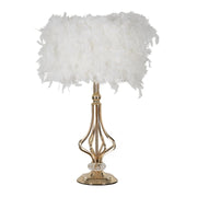 Lampadelle A Da Tavolo Tarty Bianca cm ø 25x54