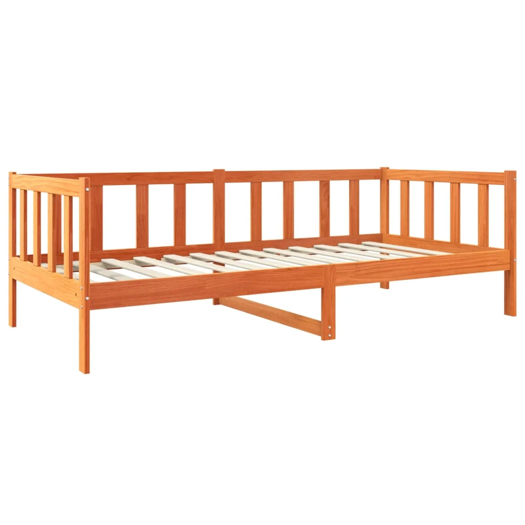 Struttura del letto Marrone cerato 90 x 190 cm Pino massello
