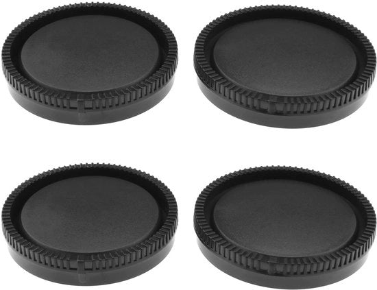Set di Copricapo per Obiettivi e Copricapo del Corpo - Compatibile con Sony Alpha E Mount - Protezione e Sicurezza - Nero - Set Completo