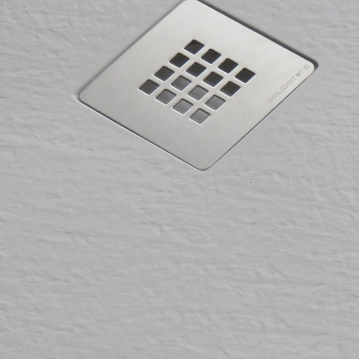 Piatto doccia marmoresina gelcoat pieno bianco h.2,8cm Doliso Elostone Bianco,80x80 cm