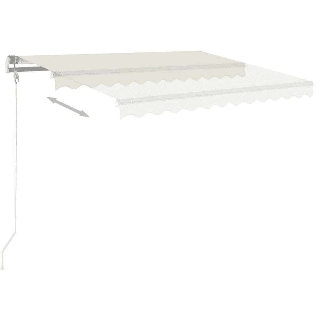 Tenda da Sole Retrattile Manuale 400x350 cm Crema 3068977