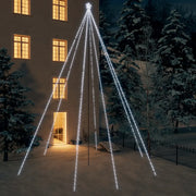 Luci Albero di Natale Interni Esterni 1300LED Bianco Freddo 8 m 328761