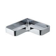 Portaoggetti angolare per doccia da muro in ottone, acciaio inox AISI 304 e Cromall A983 Gedy serie IL GIGLIO Cromato