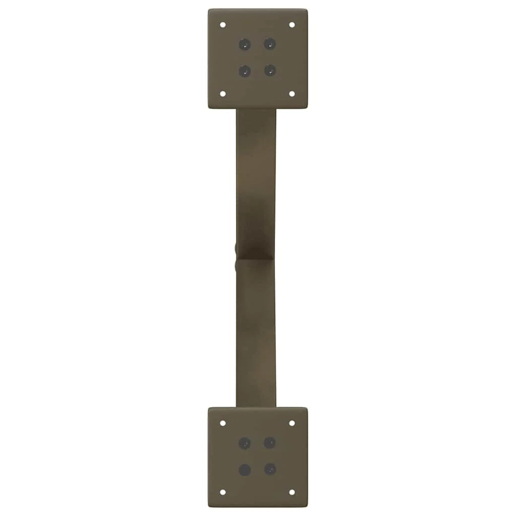 Set di 2 gambe per tavolo da pranzo a forma di X 50 x 73 cm con piedini regolabili design moderno acciaio naturale 02_0057184