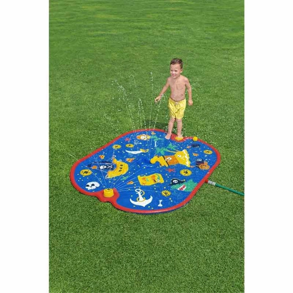 Trade Shop - Tappetino Gonfiabile Pirata Spruzzi Pirate Paraside 170x140cm +2 Anni Giardino 52725 -