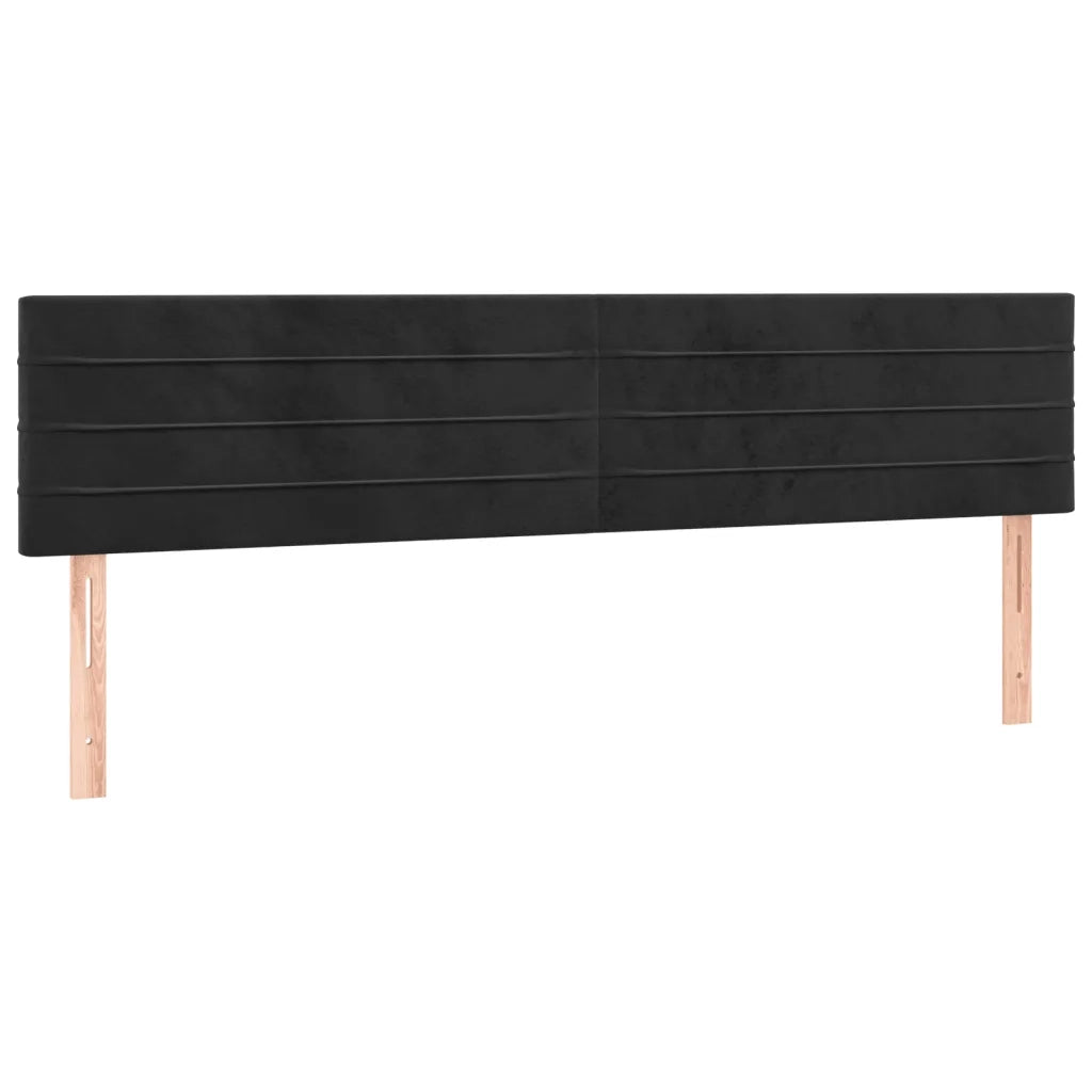 Giroletto senza Materasso-Struttura Letto Nero 120x190 cm Velluto 472415