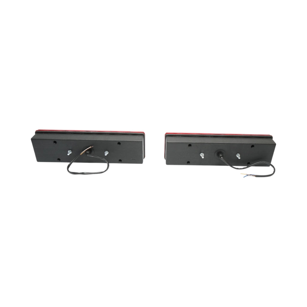Set di fanali posteriori per camion 24V sinistra-destra con 6 funzioni 454x103x131mm Breckner Germany