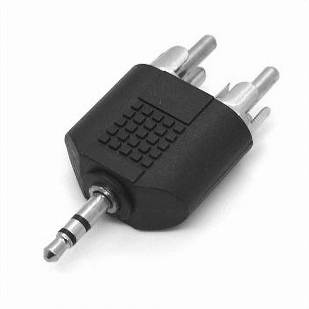 Trade Shop - Connettore Adattatore Audio Splitter 2 Rca Maschio Ad Aux 3,5 Mm Maschio C-049 -