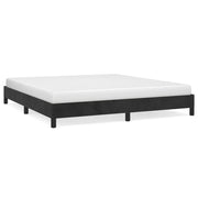 Letto matrimoniale | Letto per adulti | Giroletto senza Materasso Nero 160x200 cm in Velluto