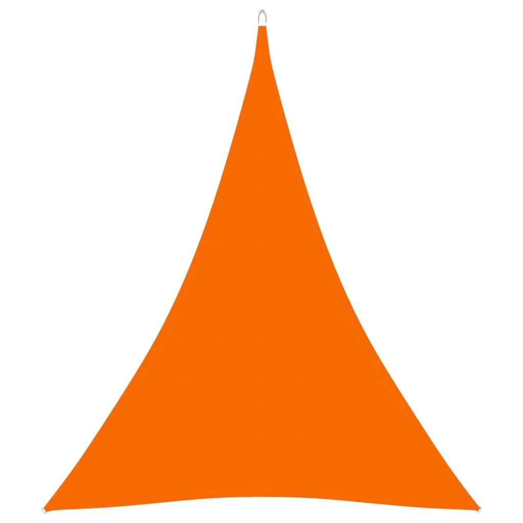 Vela ombreggiante triangolare in tessuto Oxford 5 x 6 x 6 m arancione 02_0009930