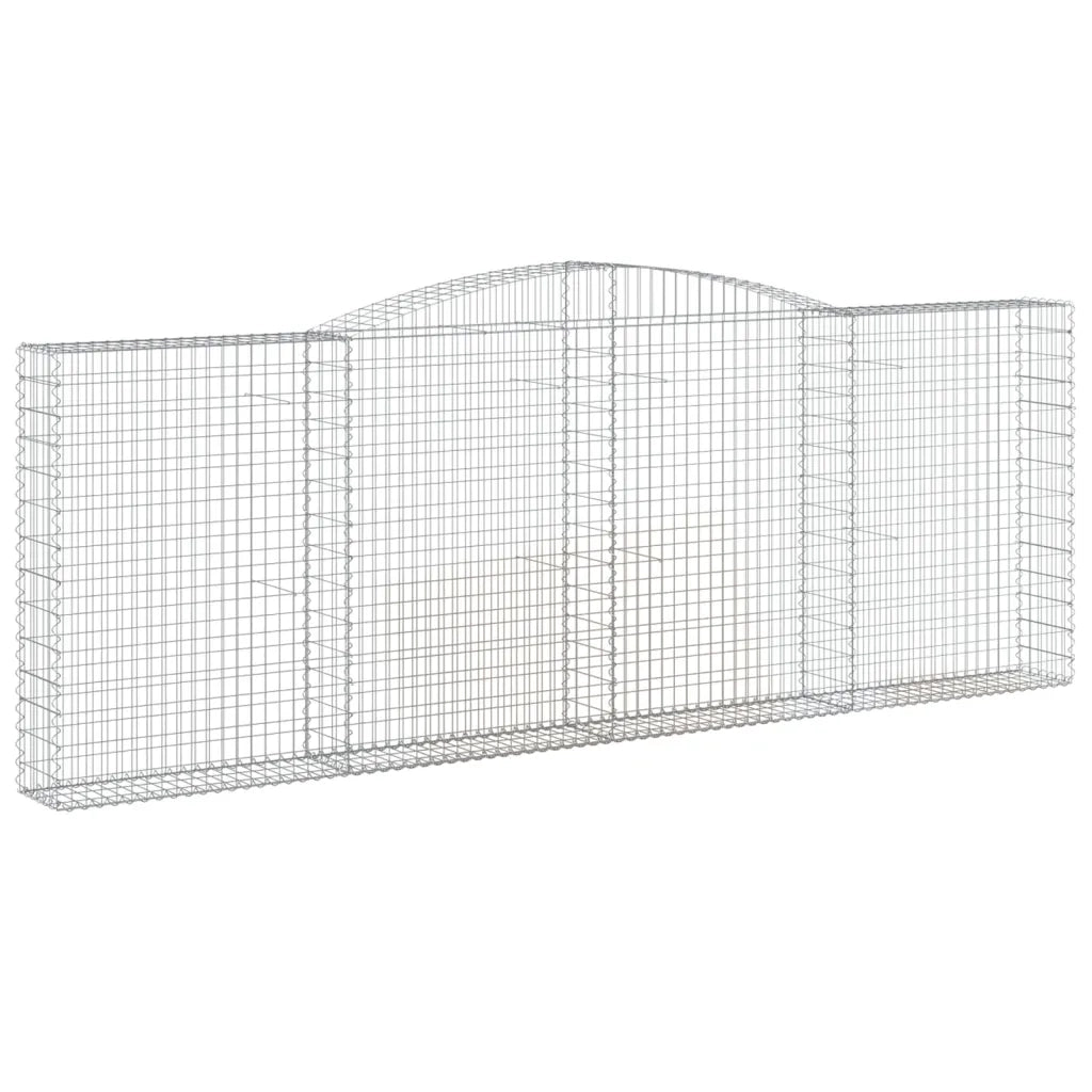 Cesto Gabbione ad Arco 400x30x140/160 cm Ferro Zincato