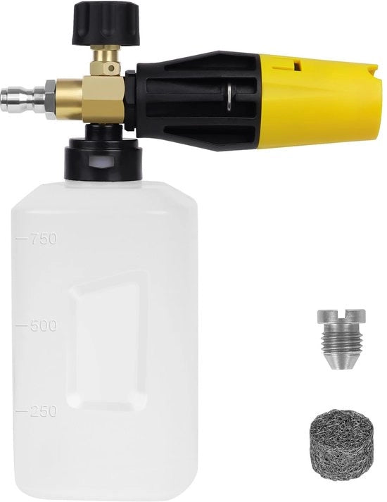 Spruzzatore a schiuma 1L - Estensibile - 1/4" Connettore rapido - Costruzione duratura - Lancia schiuma