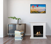 Camino a Bioetanolo da Pavimento 70x30x70 cm Matera Bianco