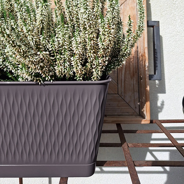 BALCONETTA RETTANGOLARE 'LIBERTY' lt.9 - grafite  - STEFANPLAST
