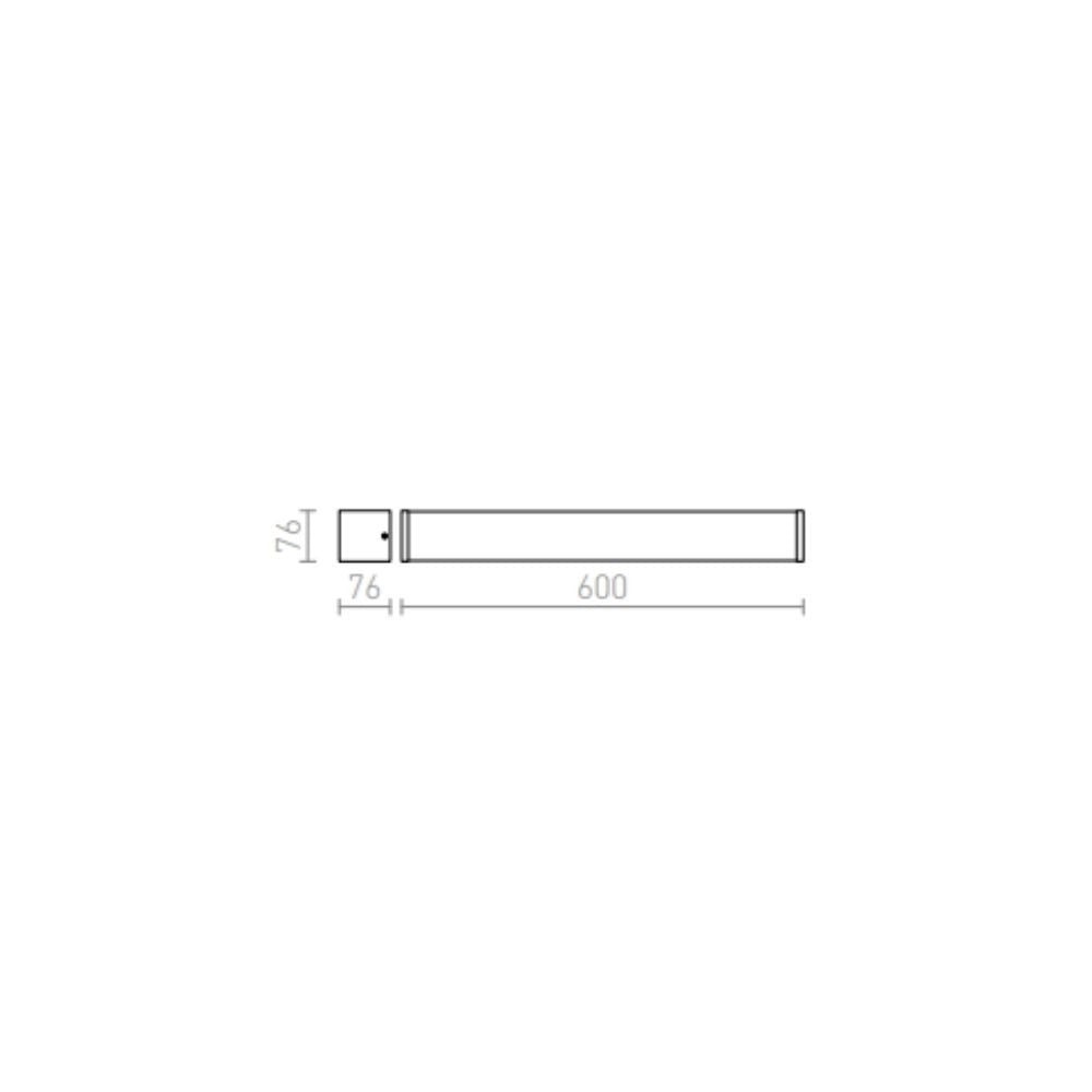 Applique ADAGIO 60 da parete cromo 230V G5 24W IP44