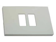 PLACCA 2 POSTI RAVVICINATI VENUS- - mm.115x80h. - (1867.2F.AVORIO) - 10 pezzi MARLANVIL