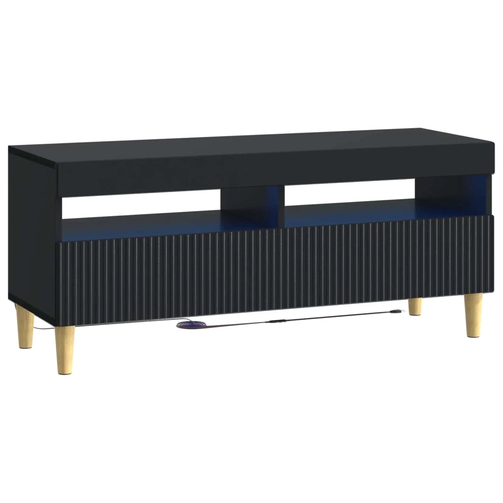 Mobile TV LED a 5 pezzi ARNHEM Nero Legno ingegnerizzato 3416594