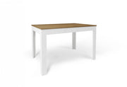 Tavolo Allungabile 120+50x80 h75cm Noce Stelvio e Ossido Bianco