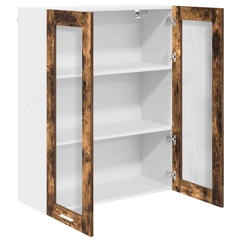 Armadio pensile Rovere fumé 80 x 31 x 100 cm Legno multistrato
