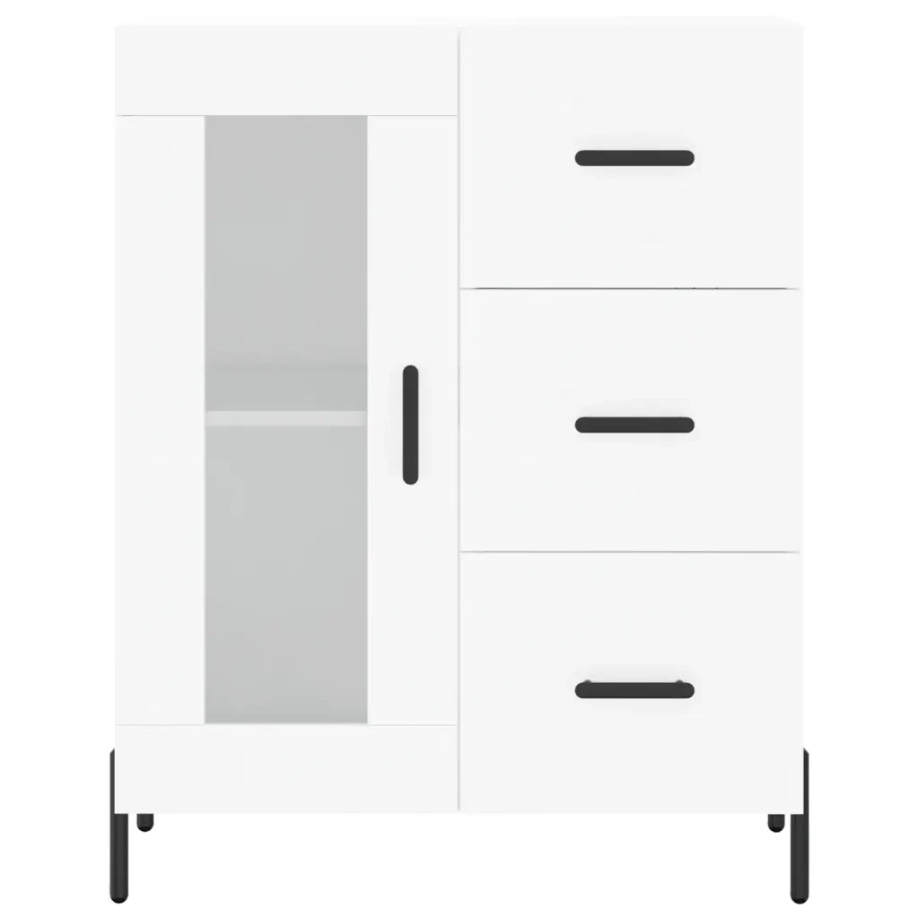 Credenza Bianca 69,5x34x180 cm in Legno Multistrato 3198601