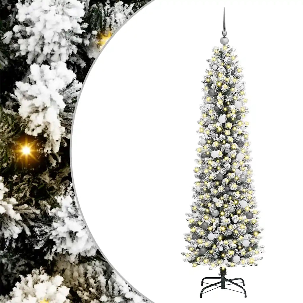 Albero di Natale artificiale con 300 LED Bianco 210 cm 3396116