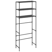 Scaffale per Lavatrice con 3 Ripiani Nero 69x28x169 cm CFW5683860