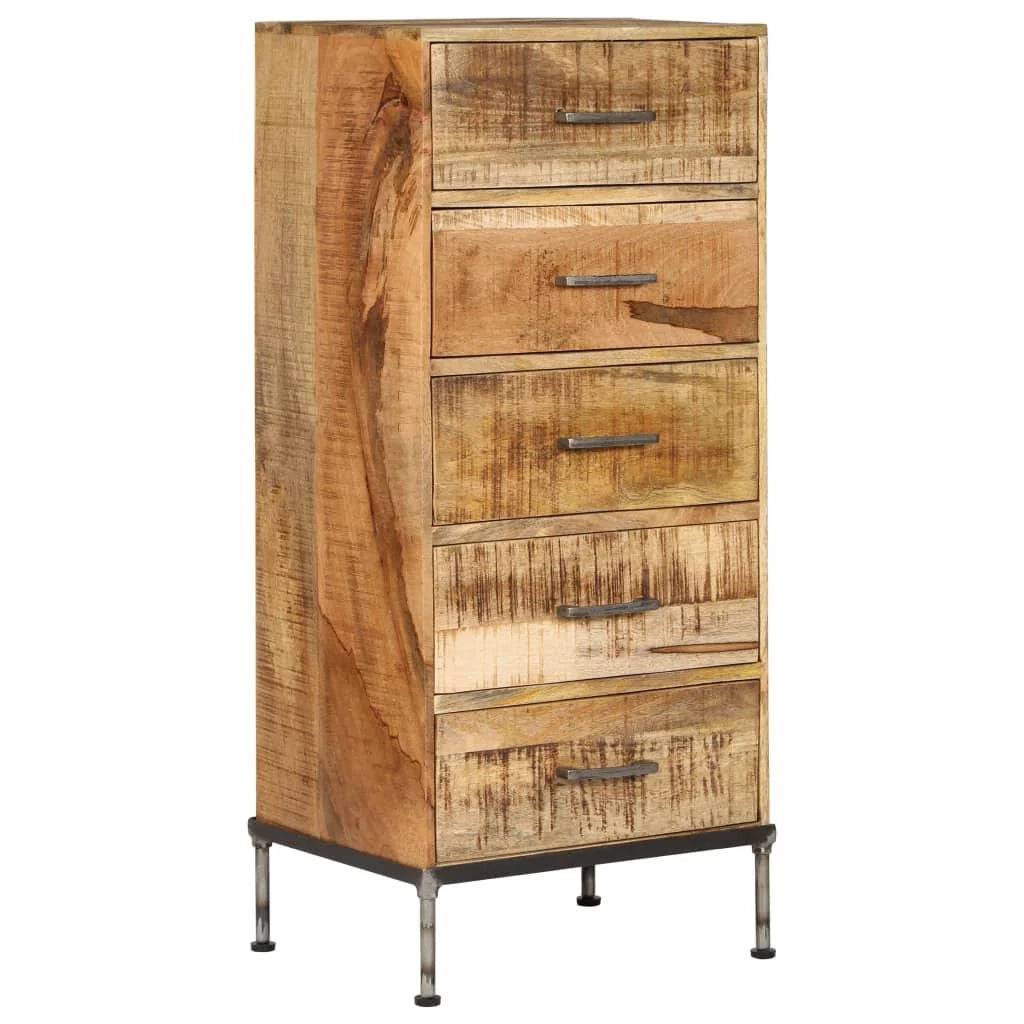Buffet credenza mobiletto consolle mobile contenitore cassettiera 106 cm legno massello di mango 4402089