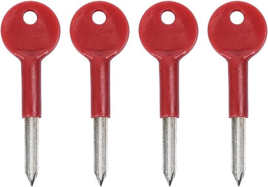 Set di 4 chiavi stellate per serrature di finestre e porte - Chiavi per finestre, porte e valvole di sicurezza 

(Nota: Alcune informazioni potrebbero essere mancanti)