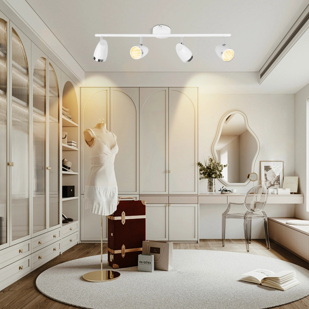 ZMH Faretto da soffitto 14 luci 16W orientabile a 350° Lampada da soffitto Soggiorno