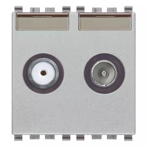 VIMAR EIKON - PRESA TV-RD-SAT PASSANTE 2 USCITE NEXT