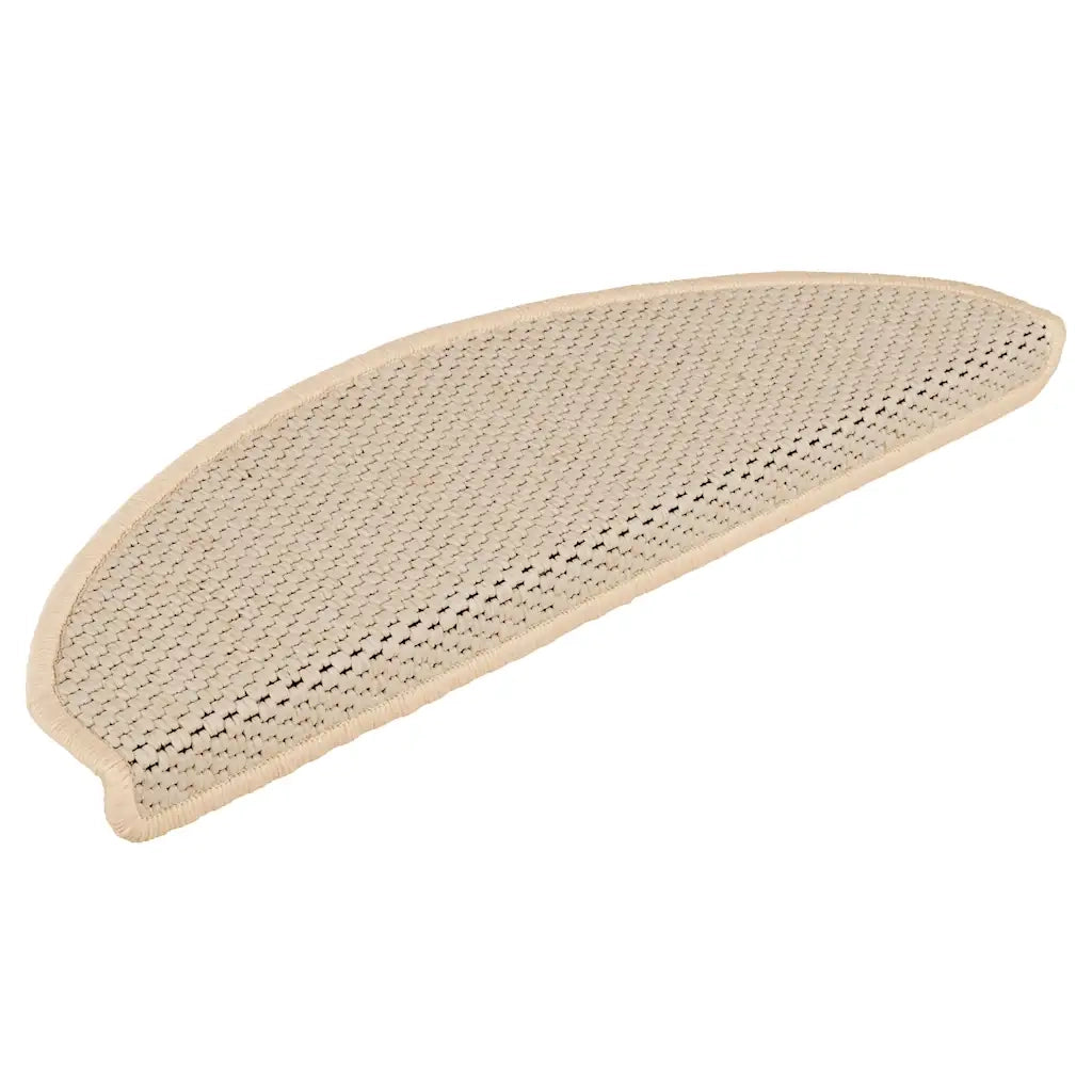 Tappeti Autoadesivi Scale Aspetto Sisal 15 pz 65x21x4 cm Cremacod mxl 104931