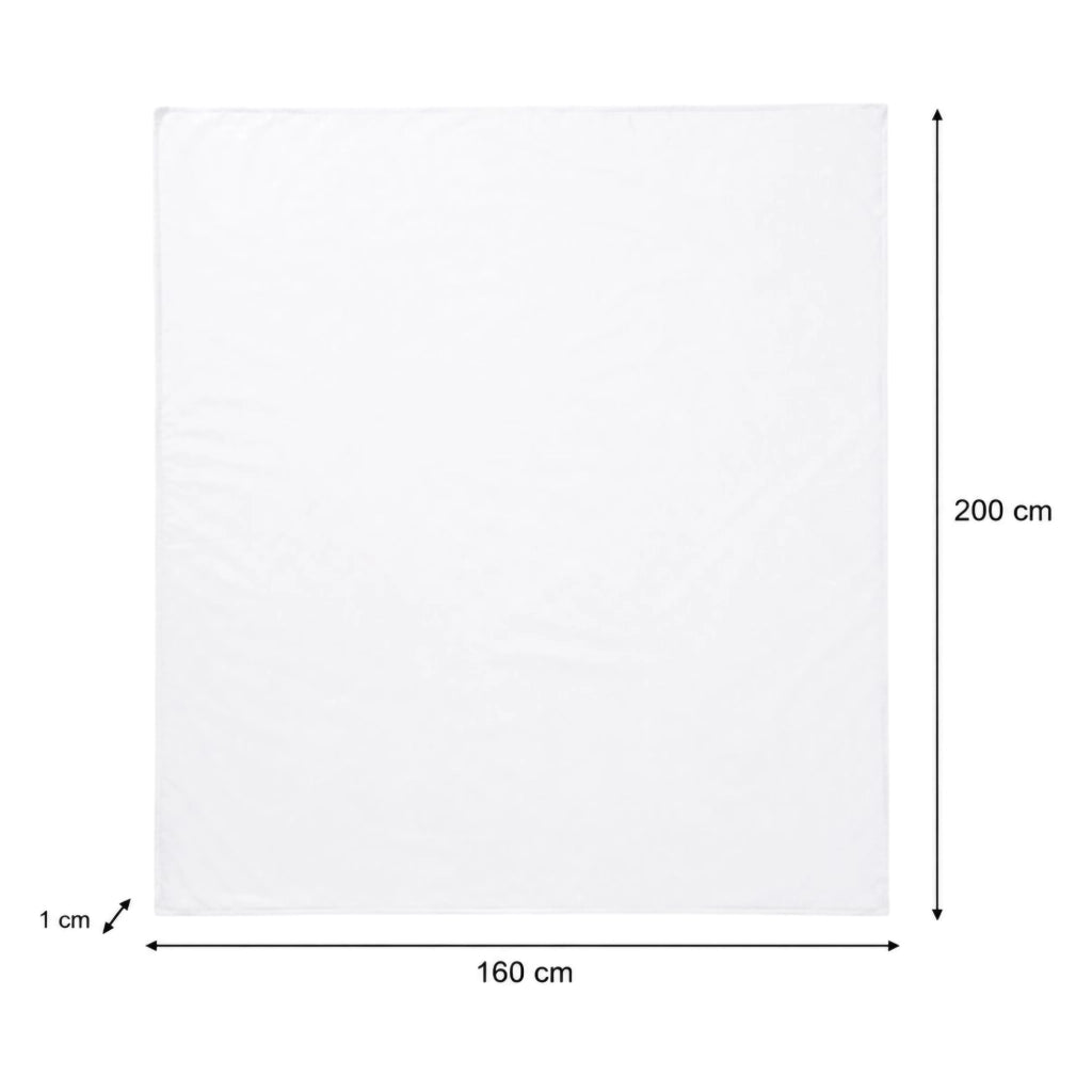 Ropali, Copripiumino Singolo Federa Inclusa, 200x160 cm Bianco Crema