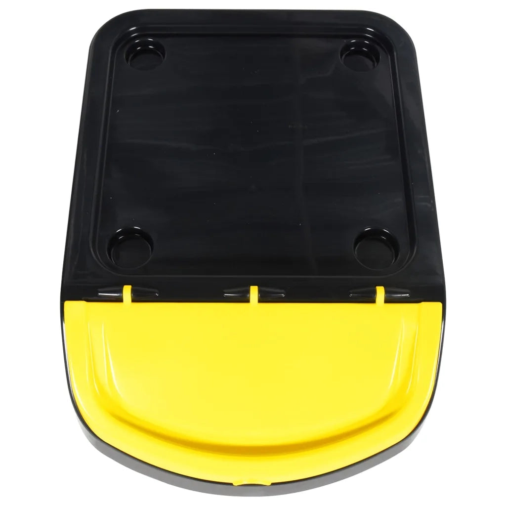 Cestini per Rifiuti Impilabili con Coperchi 3 pz Neri PP 120L CFW8037846