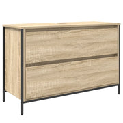 Mobile Lavabo | Armadio Lavabo da Bagno con Cassetti Rovere Sonoma 90x34,5x60 cm