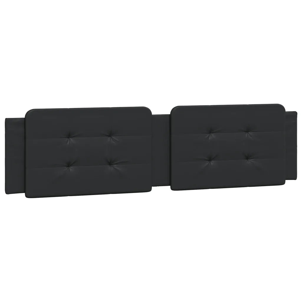 Cuscino Testiera Zadar Nero 200 cm in Similpelle 374883