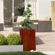 Fioriera Arrugginita 40x80x80 cm in Acciaio Corten 860779