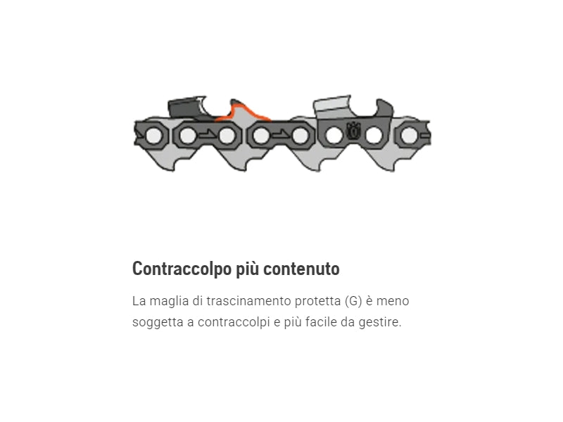 Catena Husqvarna X-Cut™ SP33G .325 PIXEL 1,3 mm uso professionale 64 a 72 maglie - 72E