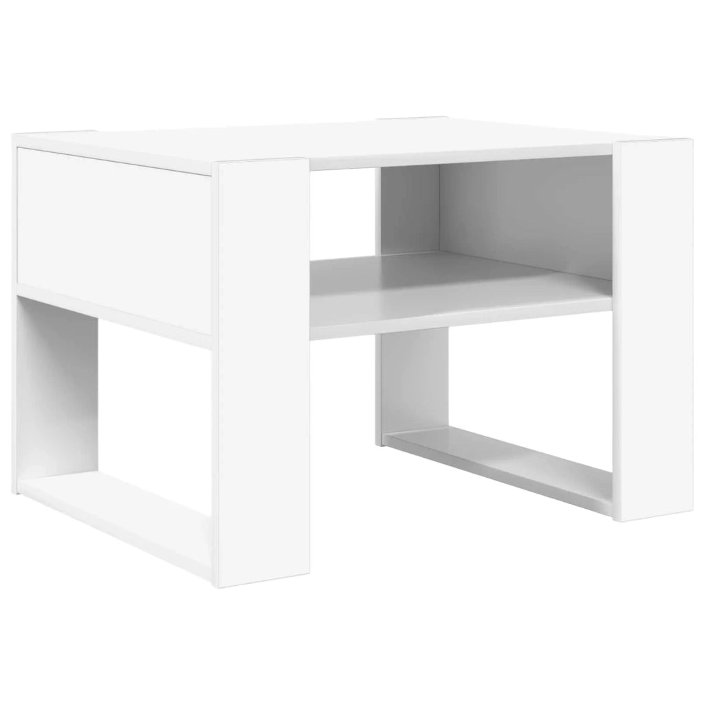 Tavolino da salotto Bianco 66 x 53 x 45 cm Legno multistrato