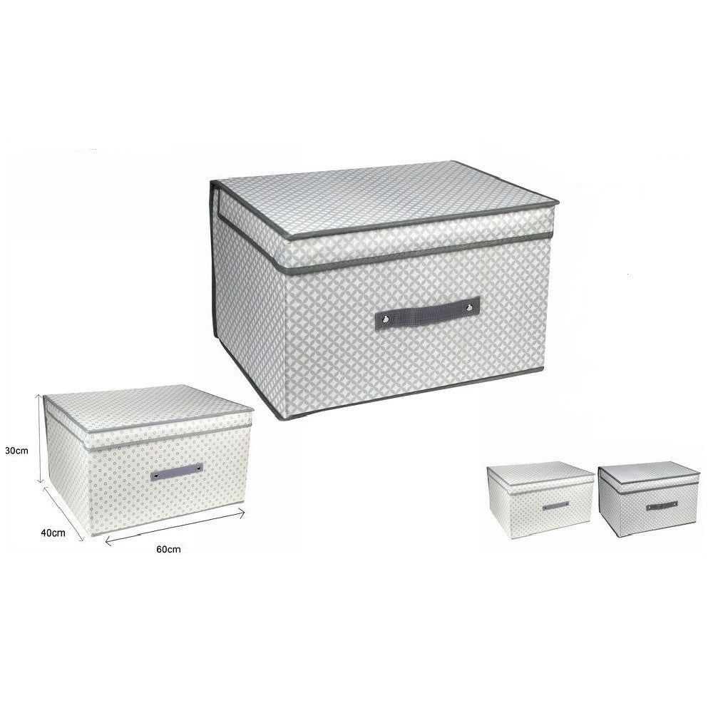 Trade Shop - Scatola Box Salvaspazio Portatutto Contenitore Armadi Organizer 60x40x30cm 53029 -