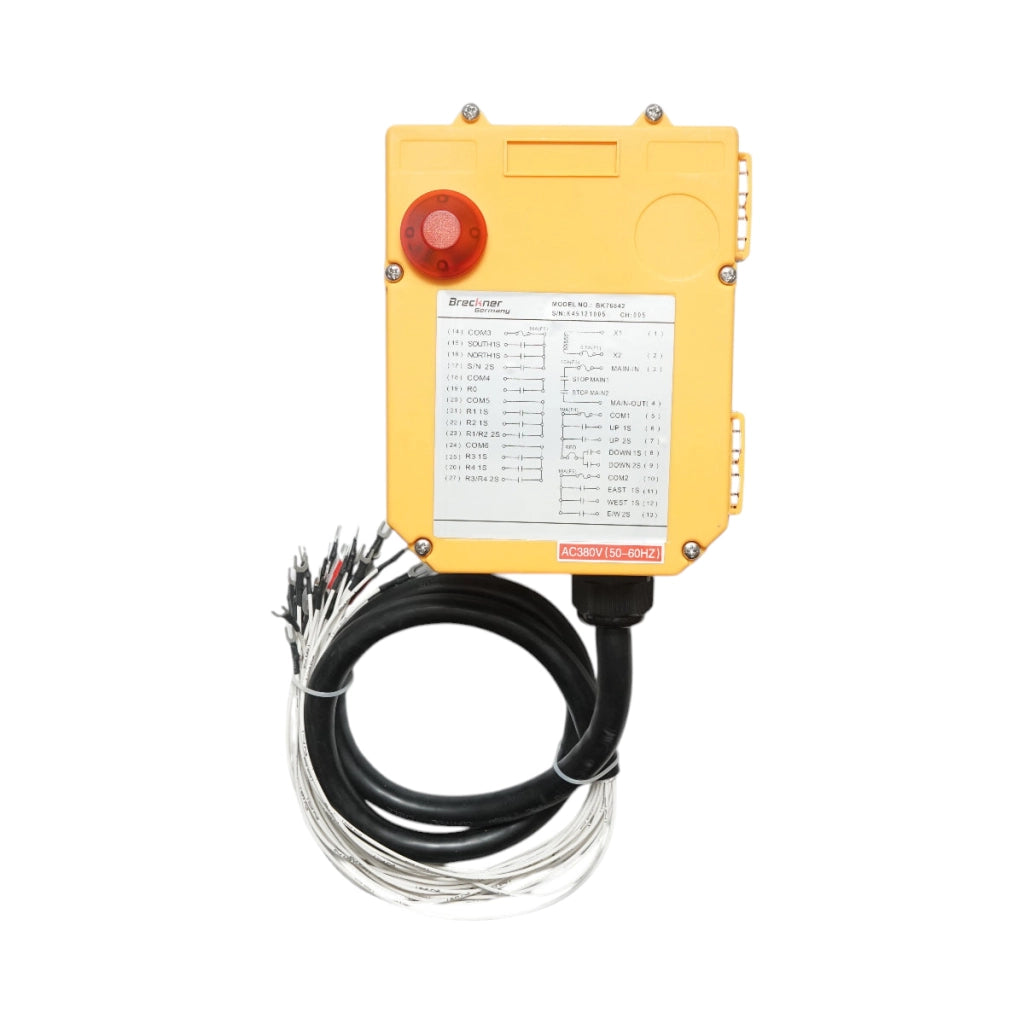 Telecomando industriale wireless 380V AC con 12 pulsanti IP65 Breckner Germany