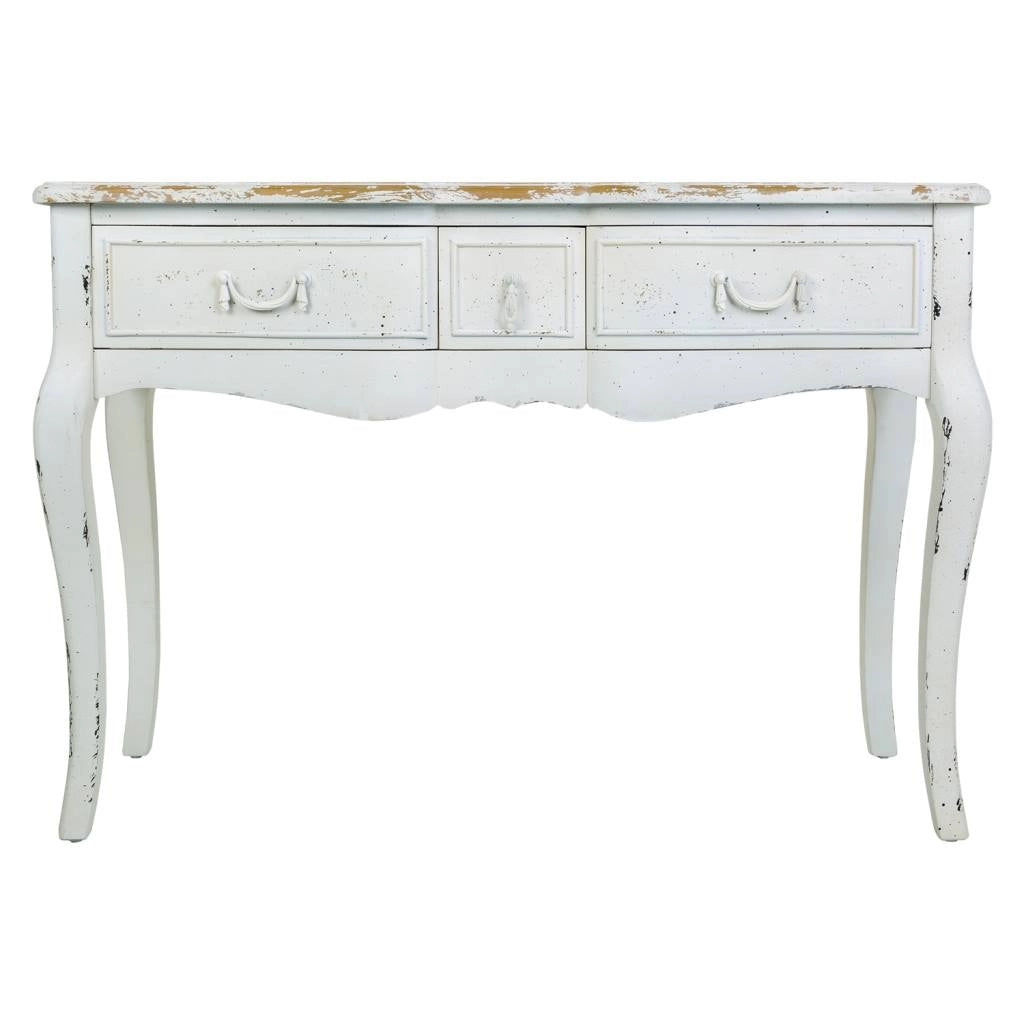 Mobile da ingresso in legno laccato bianco 115x50x80h