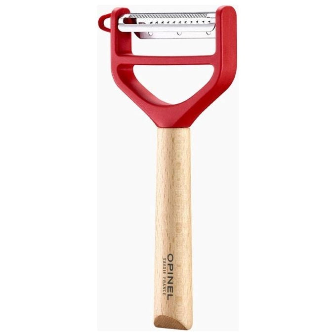 Opinel T-Duo Frutta e ortaggi Sbucciatore a Y Rosso
