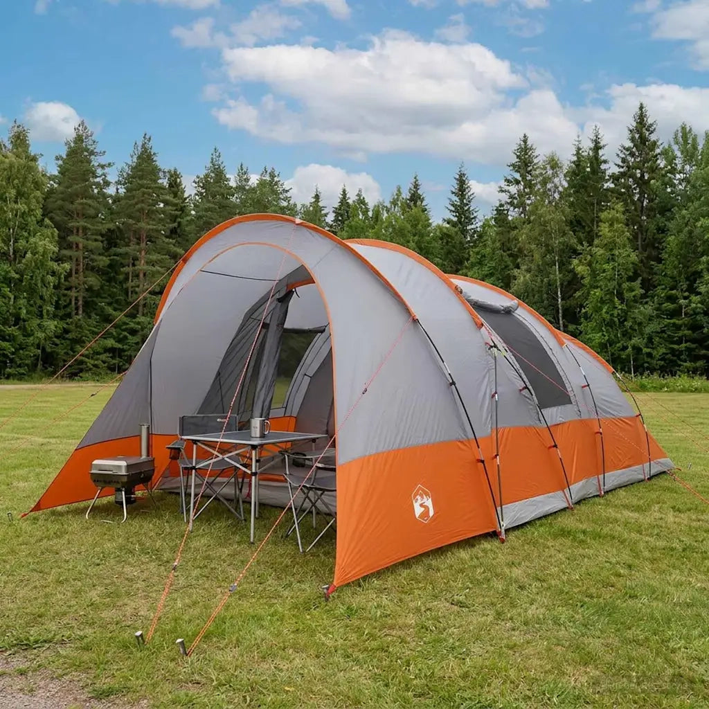Tenda a tunnel Grigio e arancione 560 x 395 x 212 cm 42017441