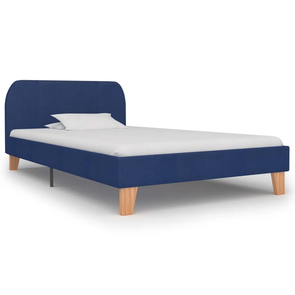 Giroletto senza Materasso Blu 90x200 cm in Tessuto