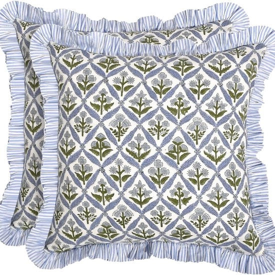 Disegno rustico romantico, coprifuoco stampato, coprifuoco per divano e testata, 45x45 cm, coprifuoco per divano, adatto per salotto, coprifuoco, divano con coprifuoco stampato, articoli per la casa, 2 pezzi, stile 2