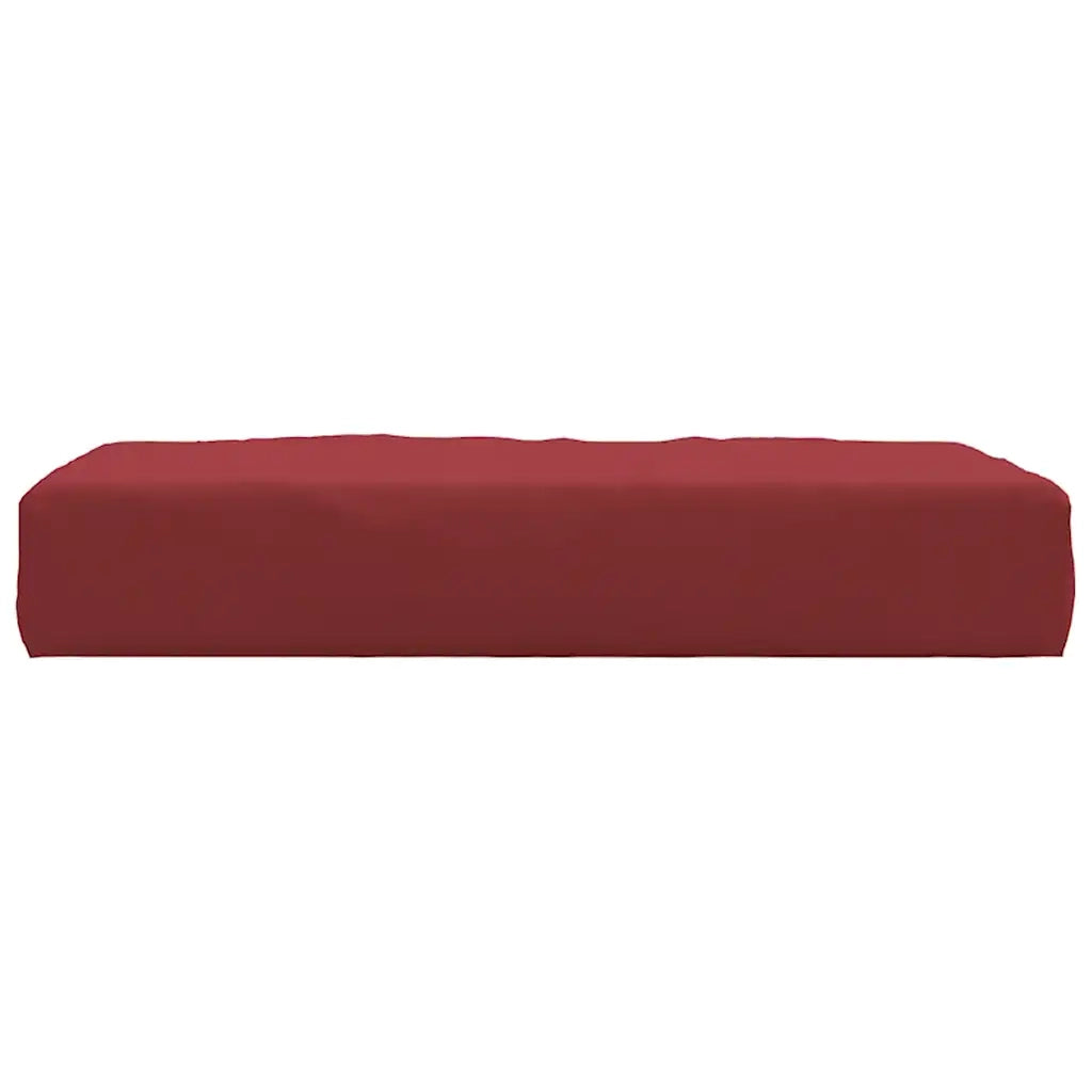 Cuscino per Pallet Rosso Vino 60x60x9,5 cm in Tessuto Oxford