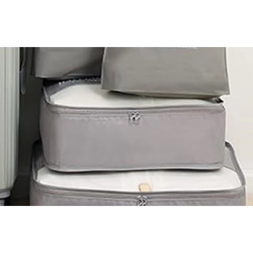 Trade Shop - Organizer Viaggio Casa Impermeabile Borsa Organizzatore Valigia Grigio 34x29x12cm 87712 -