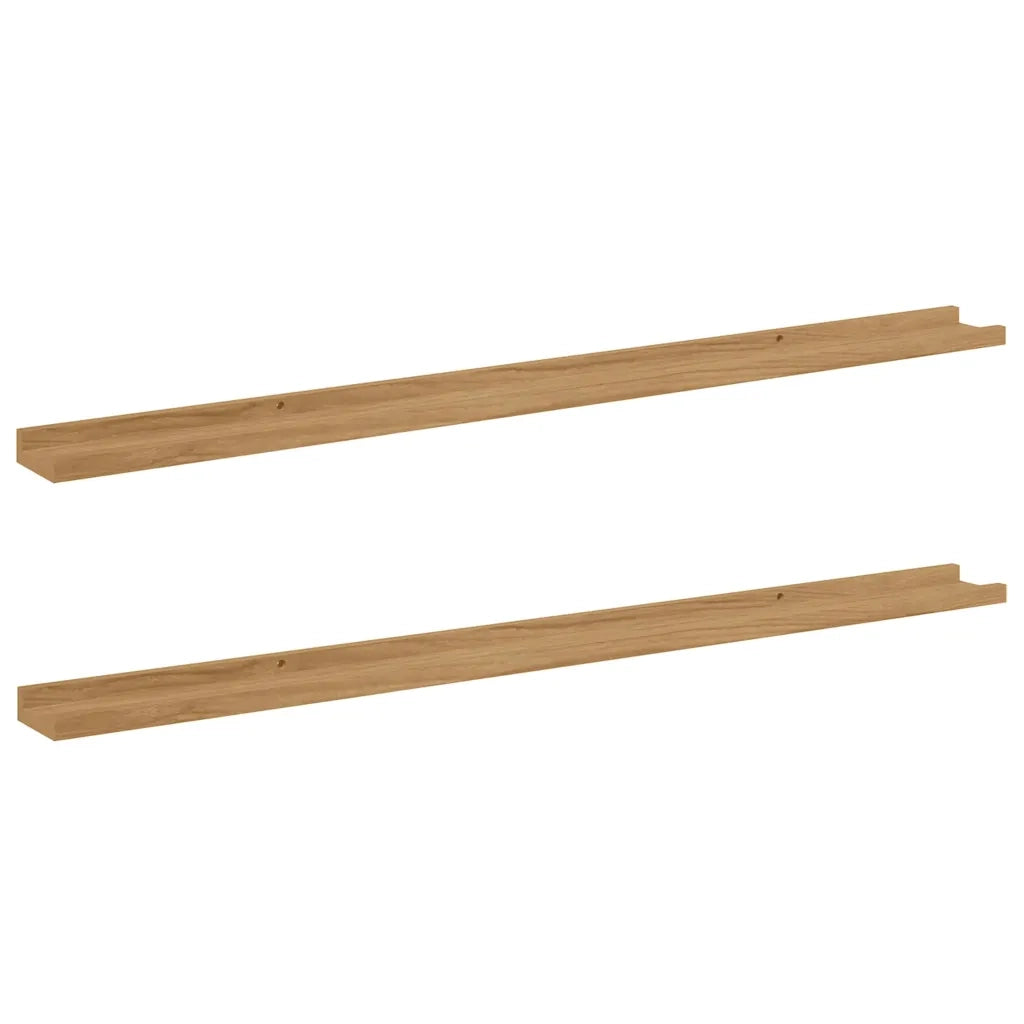 Scaffale da parete con lo scaffale 2 pcs Marrone 115 x 9 x 3 cm 42020015