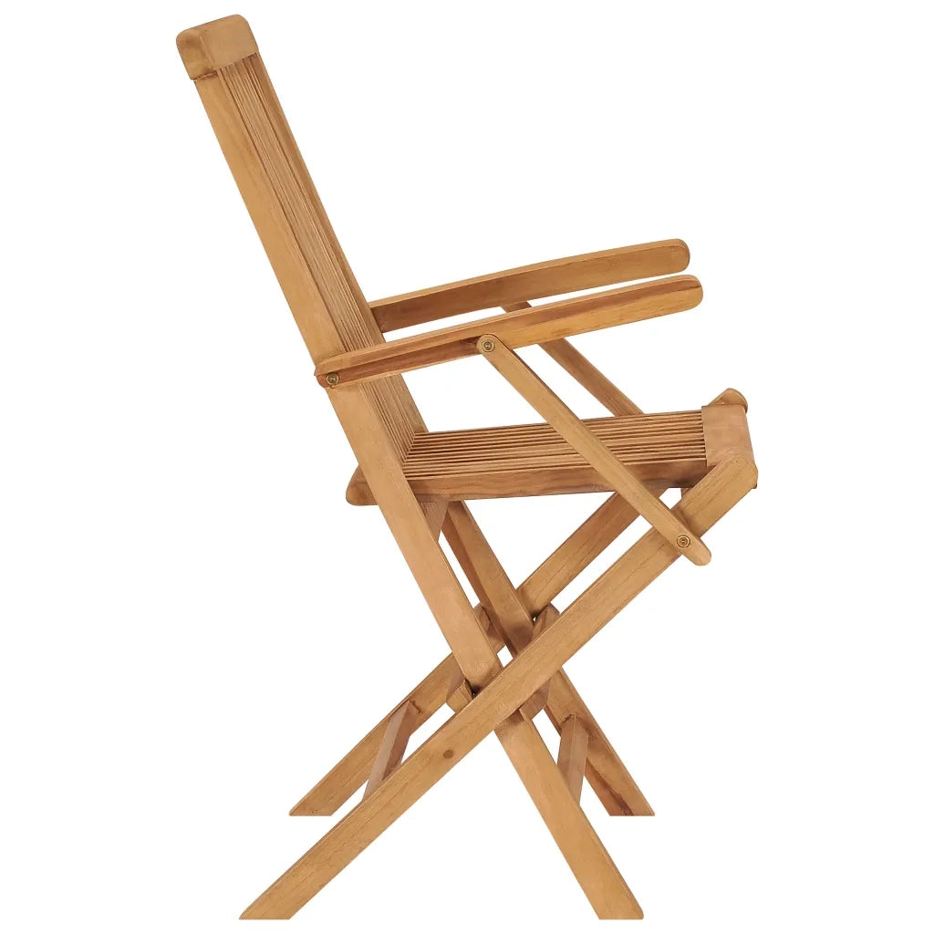 Sedie da Giardino Pieghevoli 8 pz in Legno Massello di Teak 3096595