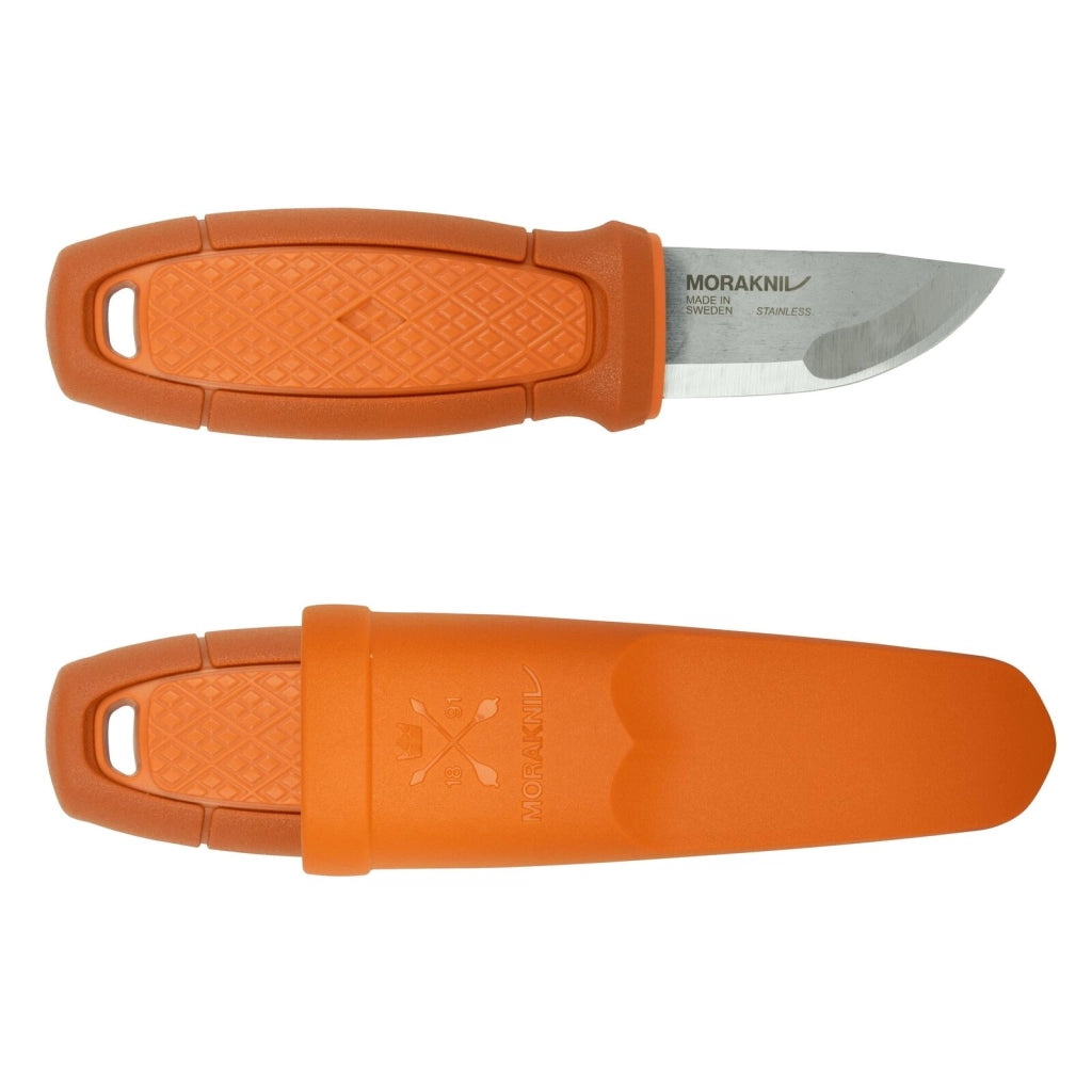 Morakniv 13526 Eldris Coltello Fisso con Kit Accendifiamma e Paracord Acciaio Inox Sandvik 12C27 colore Arancione Bruciato
